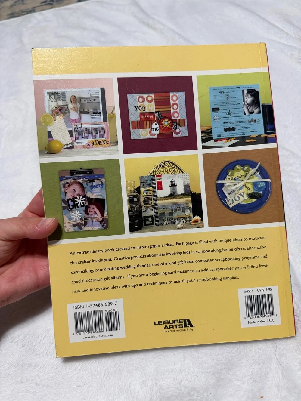 JoAnn Scrap Essentials IDEA BOOK Volume 2 - Pink & Yellow Cover